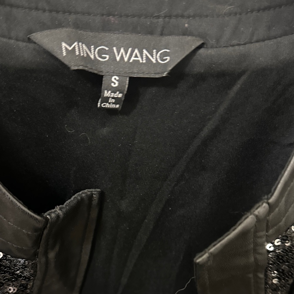 Ming Wang Black Sequin Blazer - image 2